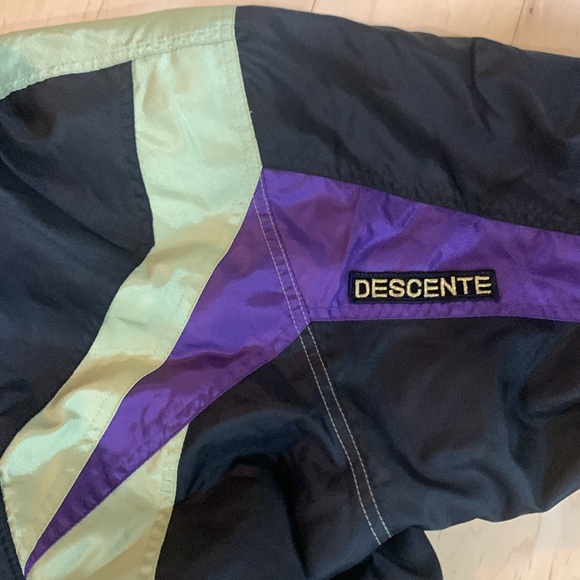 Descente Vintage  Men’s one piece ski suit Large purple and black - Picture 11 of 12